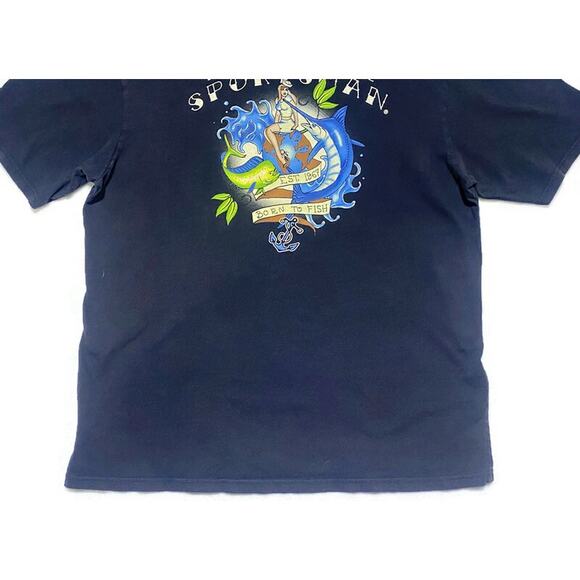 Born To Fish T-Shirt Men's Extra Large Short Sleeve Black World Wide Sportsman - Picture 5 of 8